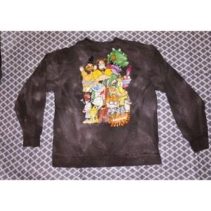 Nickelodeon Rugrats Graphic Pullover Crewneck Sweatshirt Sz M Double Sided 90s